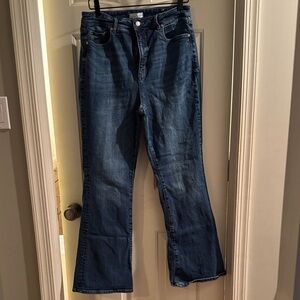 LOFT Dark Blue Flare Jeans